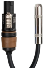 Hosa GSK-116 speaker adapter with 1/4 inch TS to Neutrik speakON connectors, 6-inch cable