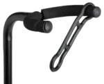 Hosa GST-437 traditional-style guitar stand showing secure neck cradle and stable base construction