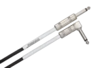 Hosa GTR-210 10-foot guitar cable with straight connectors shown from side angle