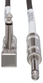 Hosa GTR-215 15-foot guitar cable with straight connectors, close-up detail of connector housing