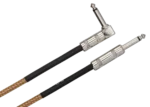 Hosa GTR-518 18-foot tweed guitar cable with straight connectors, professional audio cable detail