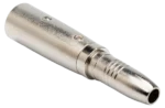 Hosa GXJ-235 quarter-inch TRS to XLR male adapter connector with gold-plated contacts