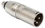 Hosa GXM-133 adapter with RCA female input and XLR male output connectors