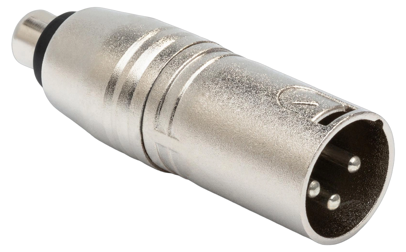Hosa GXM-133 RCA to XLR Male Adapter Hosa GXM-133 adapter with RCA female input and XLR male output connectors