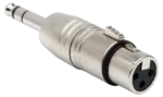 Hosa GXP-143 adapter showing XLR female input and 1/4 inch TRS output connectors