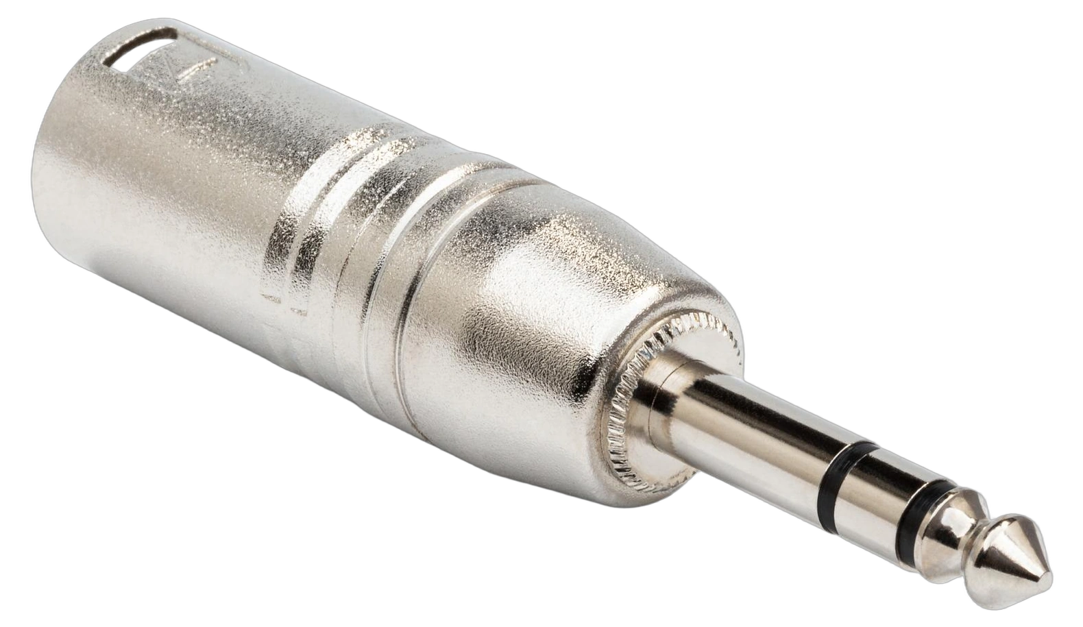 Hosa GXP-246 XLR Male to 1/4 TRS Adapter Hosa GXP-246 adapter with XLR male connector and 1/4 inch TRS jack
