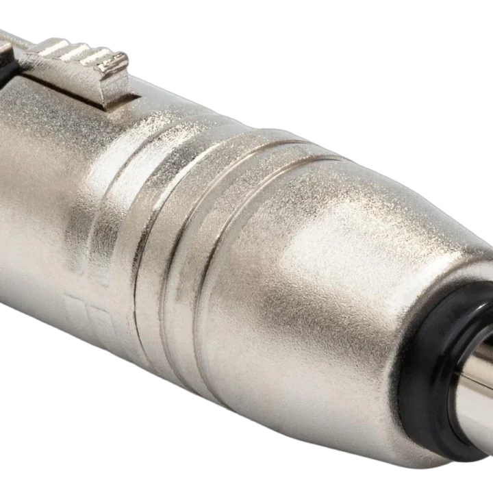 Hosa GXR-134 XLR female to RCA adapter connector front view