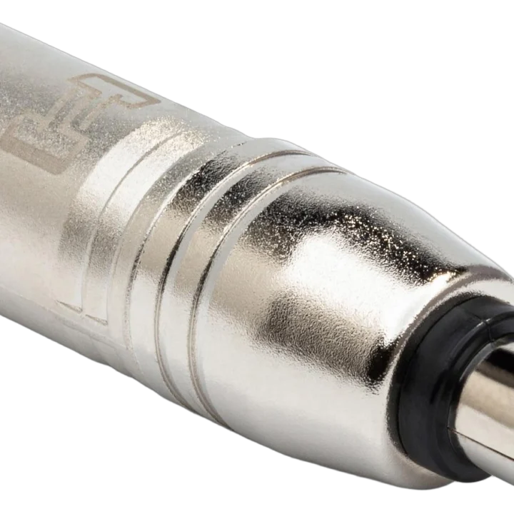 Hosa GXR-135 XLR male to RCA adapter connector front view