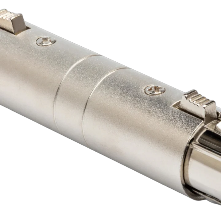 Hosa GXX-145 XLR female to female gender changer adapter connector front view