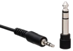 Hosa HDS-100 closed-design supra-aural stereo headphones shown from side profile angle
