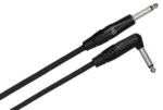 Hosa HGTR-005 5-foot pro guitar cable with Neutrik Rean straight connectors close-up detail