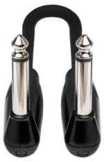 Hosa HGTR pro guitar patch cable with dual right-angle Neutrik connectors, 6-inch length
