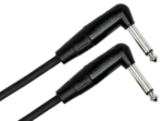 Hosa HGTR pro guitar patch cable with right-angle Neutrik connectors, 6-inch length