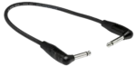 Hosa HGTR-001RR pro guitar patch cable with Neutrik right-angle connectors, 12-inch length