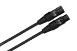 Hosa HMIC-005 pro microphone cable showing Rean XLR connectors and cable construction detail