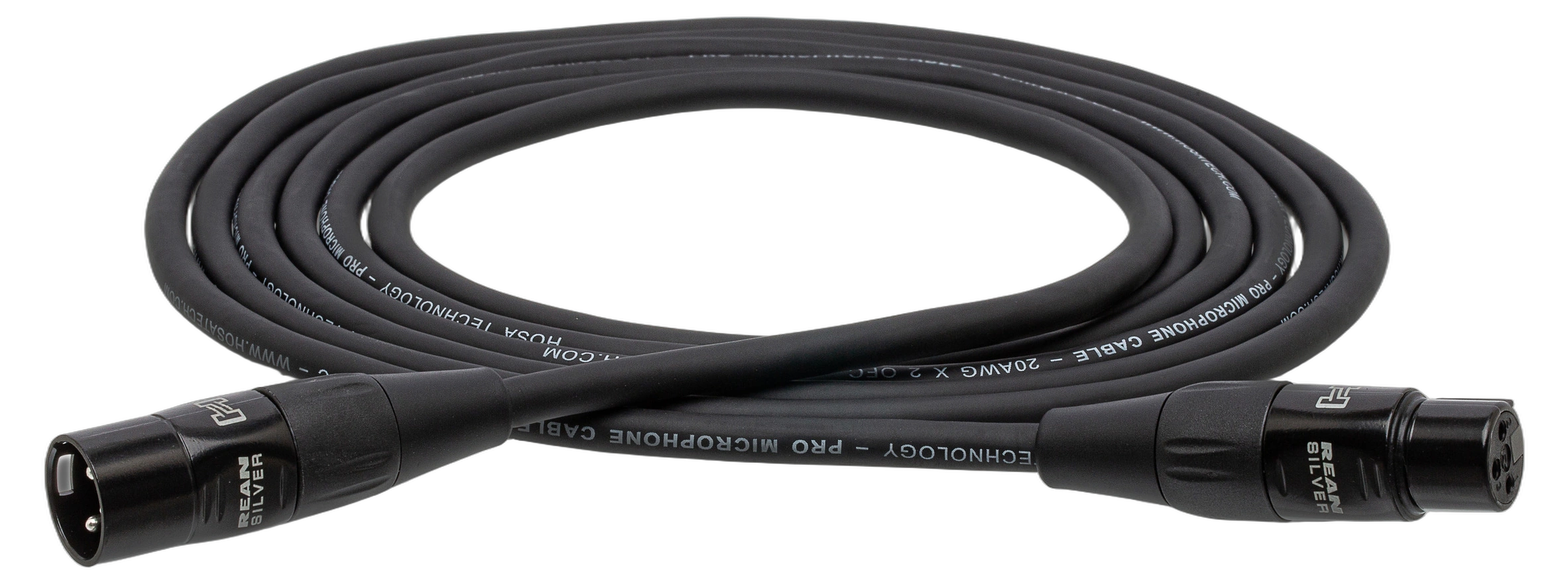 Hosa HMIC-010HZ Pro Microphone Cable XLR Hosa HMIC-010HZ pro microphone cable with Rean XLR female connector and 1/4 inch TS jack