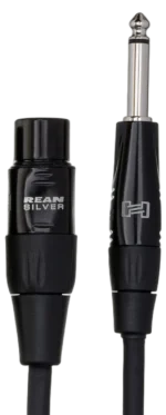 Hosa HMIC-025 pro microphone cable showing Rean XLR connectors close-up detail