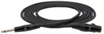 Hosa HMIC-050 professional microphone cable with Rean XLR connectors, 50-foot length side profile