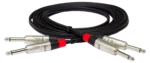 Hosa HPP-010X2 professional stereo interconnect cable with dual RCA connectors and 10-foot length