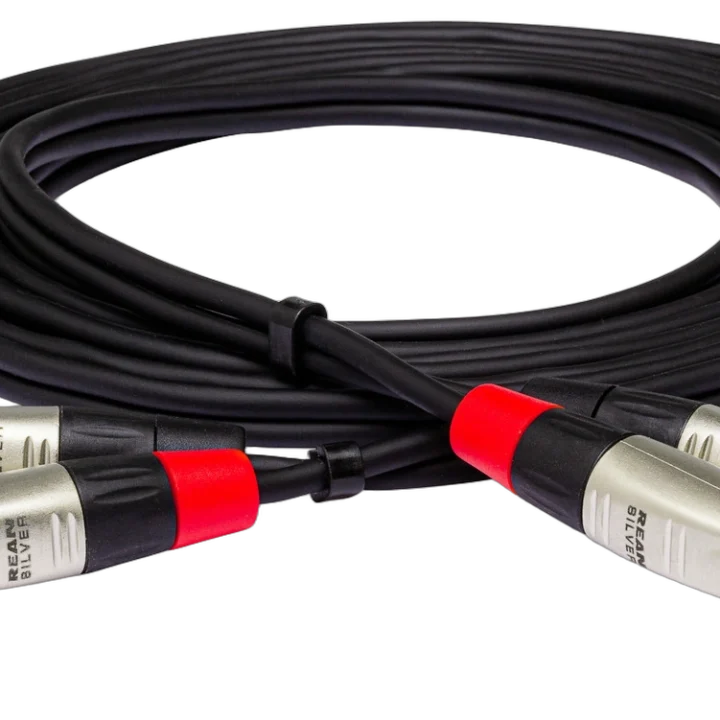 Hosa HPP-010X2 professional stereo interconnect cable with dual RCA connectors and 10-foot length