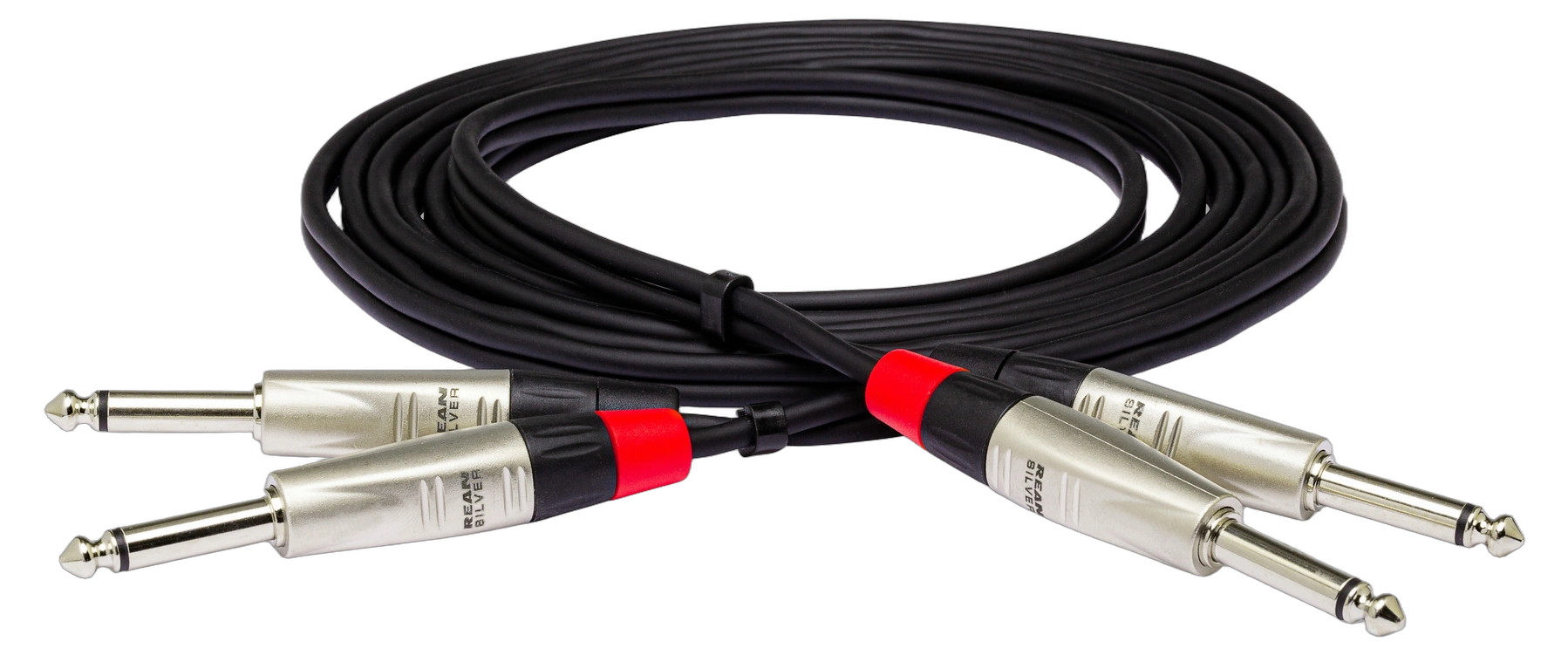 Hosa HPP-015X2 Pro Stereo Interconnect Cable 15ft Hosa HPP-015X2 pro stereo interconnect cable with dual RCA to 1/4 inch TS connectors, 15 feet