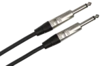 Hosa HPP-020 professional unbalanced interconnect cable with Rean 1/4 inch TS connectors, 20 feet length