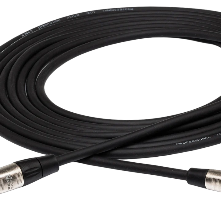 Hosa HPR-010 pro unbalanced interconnect cable with Rean connectors, 10-foot length