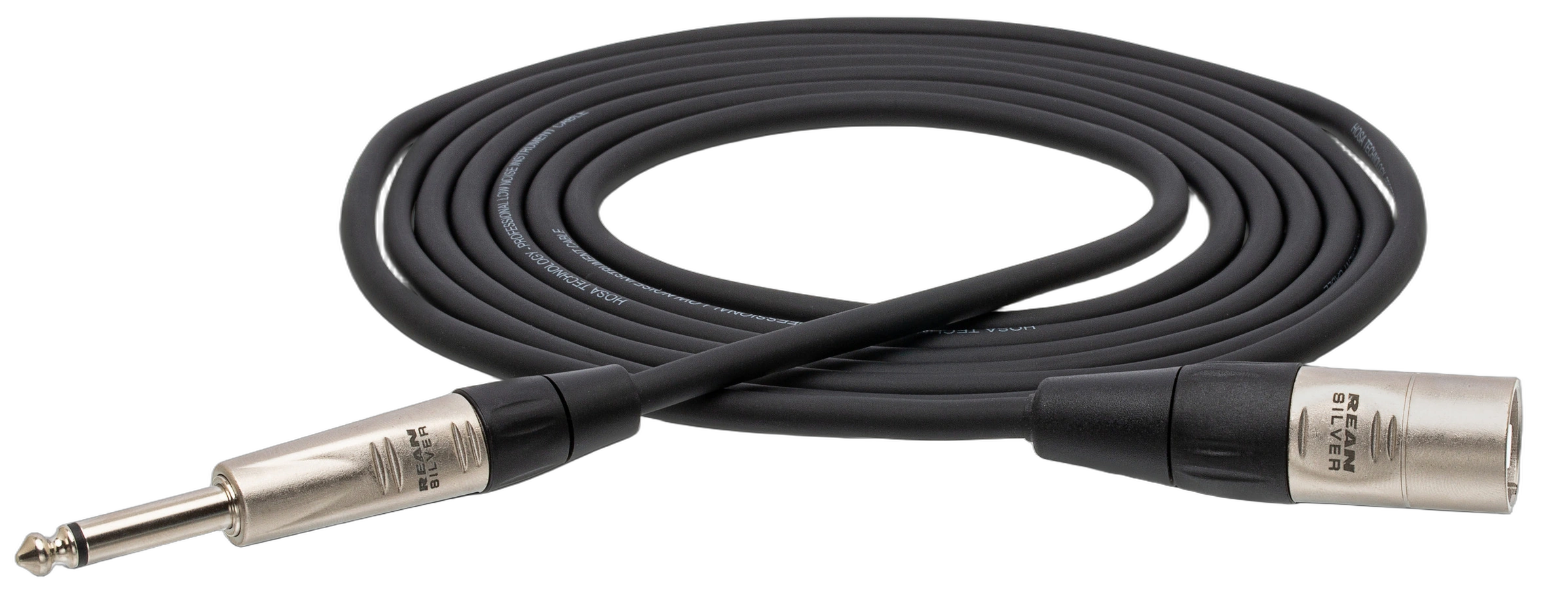 Hosa HPX-003 Pro Unbalanced Interconnect Cable Front Hosa HPX-003 pro unbalanced interconnect cable with Rean connectors, 3-foot length