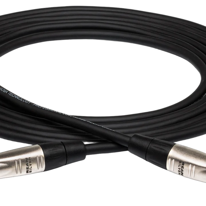 Hosa HSS-050 professional balanced interconnect cable with Rean 1/4 inch TRS connectors, 50 feet length