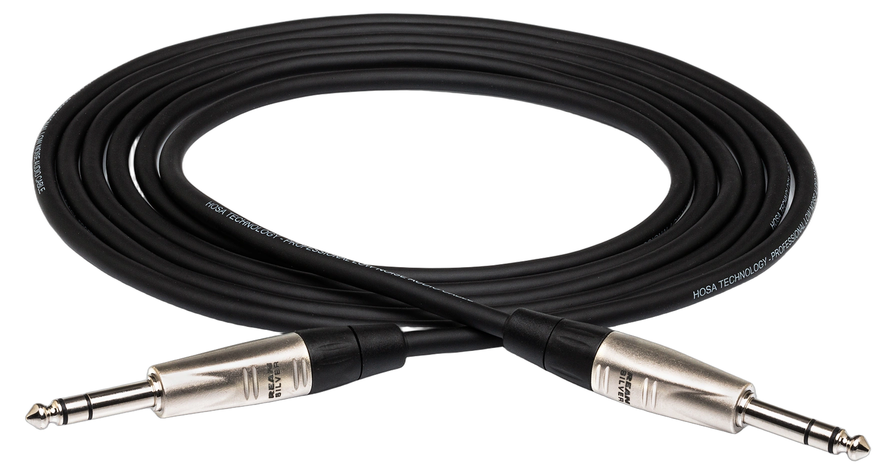 Hosa HSS-050 Pro Balanced Interconnect Cable 50ft Hosa HSS-050 professional balanced interconnect cable with Rean 1/4 inch TRS connectors, 50 feet length