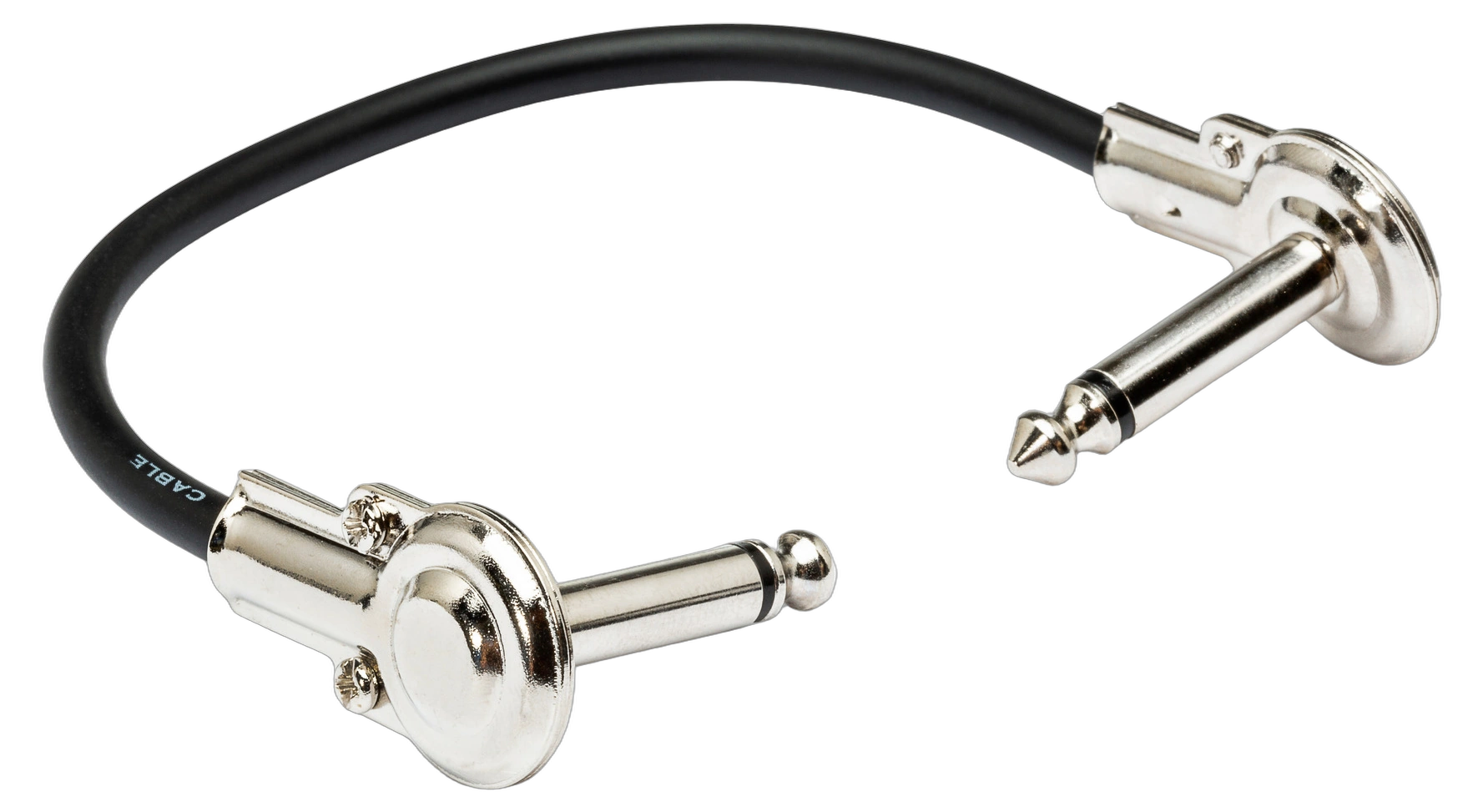 Hosa IRG-103 Guitar Patch Cable Right-Angle Connector Hosa IRG-103 low-profile right-angle guitar patch cable with 3-foot length and angled connectors