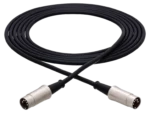 Hosa MID-510 professional MIDI cable with 5-pin DIN connectors, 10-foot length displayed
