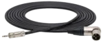 Hosa MMX-025 camcorder microphone cable with 3.5mm TRS to Neutrik XLR connectors, 25-foot length side profile
