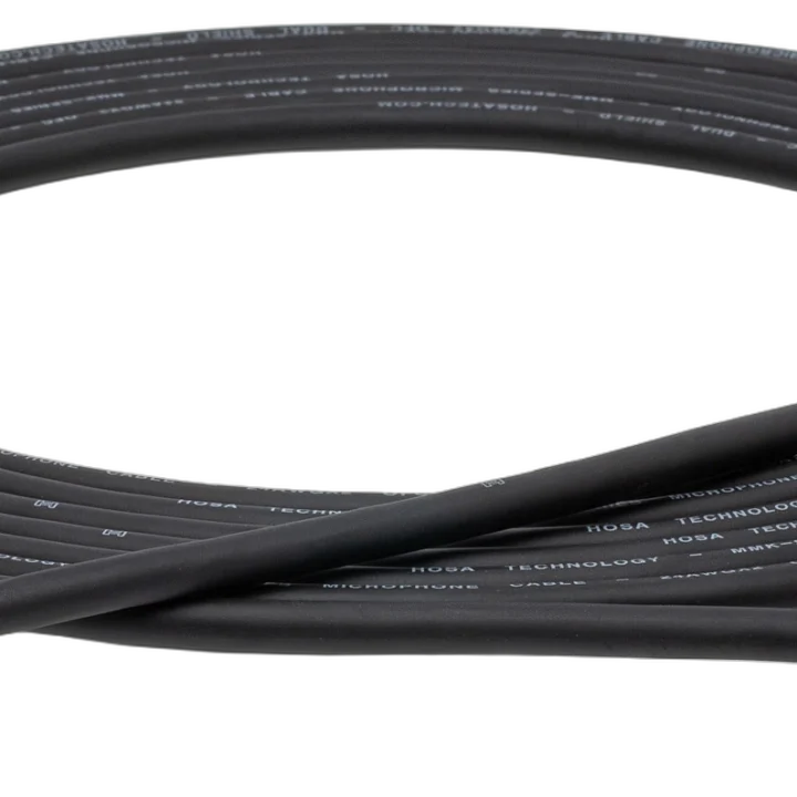 Hosa MMX-115 camcorder microphone cable with 3.5mm TRS to Neutrik XLR male connectors, 15 feet
