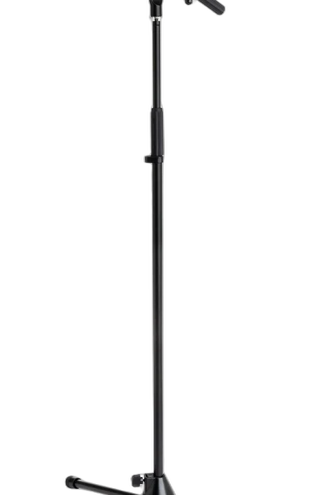 Hosa MSB-521BK black tripod microphone stand base with rubber feet and adjustment knobs