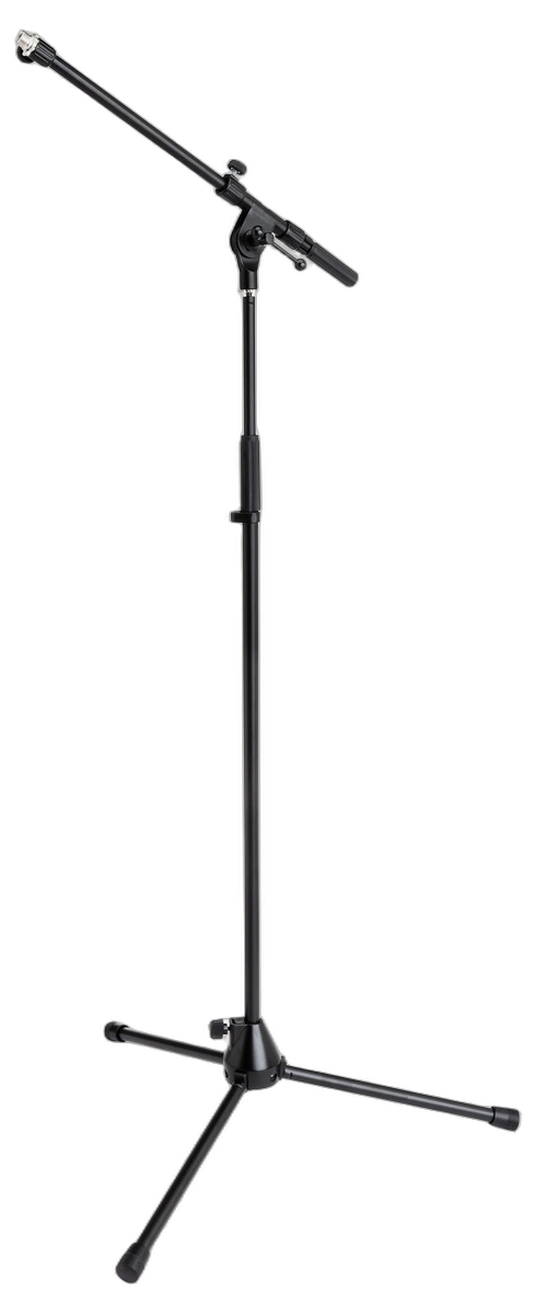 Hosa MSB-521BK Microphone Stand Tripod Base Black Hosa MSB-521BK black tripod microphone stand base with rubber feet and adjustment knobs
