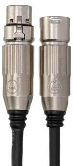 Hosa MSC-005 5-foot microphone cable with Switchcraft XLR female and male connectors highlighted