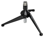 Hosa MST-224 desktop microphone stand showing adjustment mechanisms and mounting hardware detail