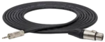 Hosa MXM-015 camcorder microphone cable with Neutrik XLR female and 3.5mm TRS connectors, 15 feet