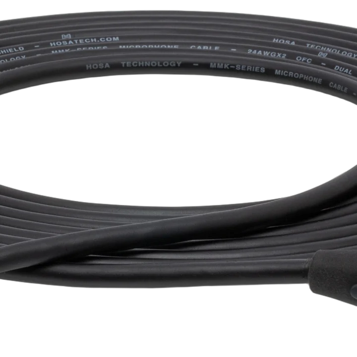 Hosa MXM-001.5 camcorder microphone cable with Neutrik XLR female and 3.5mm TRS connectors