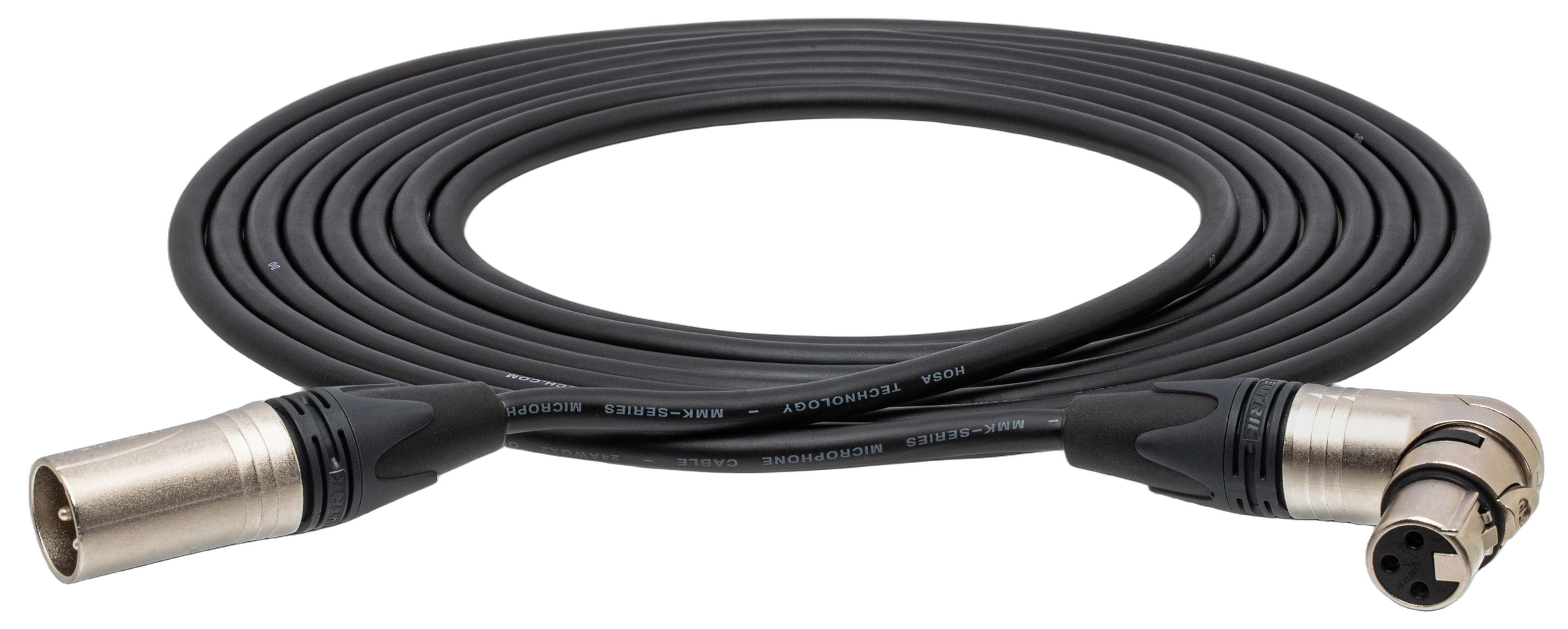 Hosa MXX-015SR XLR Microphone Cable 15ft Hosa MXX-015SR camcorder microphone cable with Neutrik XLR connectors, 15 foot length