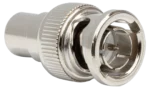 Hosa NBR-253 75-ohm adapter with RCA male connector and BNC female connector