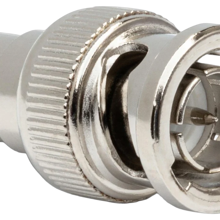 Hosa NBR-253 75-ohm adapter with RCA male connector and BNC female connector