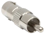 Hosa NBR-271 75-ohm BNC to RCA adapter connector front view