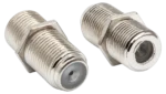 Hosa NFF-339 75-ohm F-type female to female connector couplers two-piece set