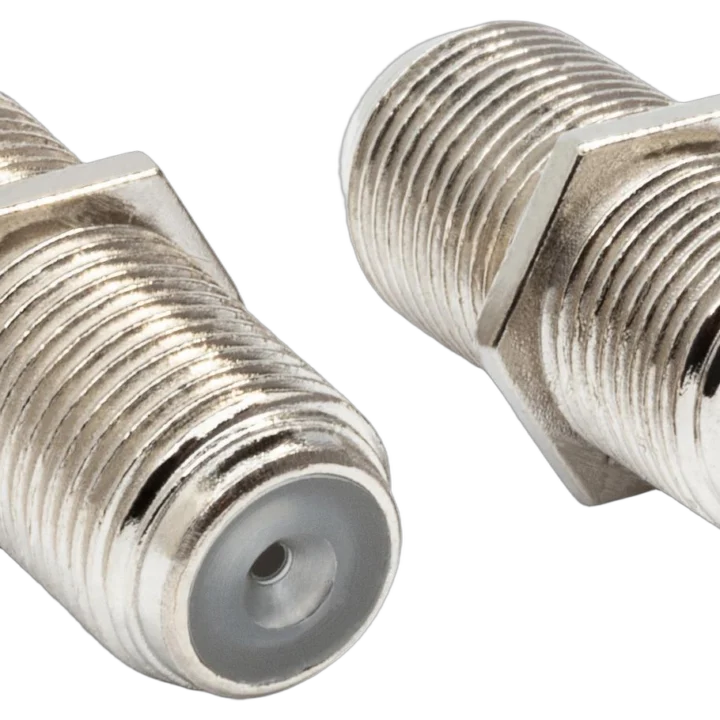 Hosa NFF-339 75-ohm F-type female to female connector couplers two-piece set
