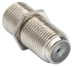 Hosa NFF-339 75-ohm F-type coupler connectors, two-piece set for RF cable extension