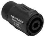 Hosa NL4MMX Neutrik speakON to speakON speaker coupler connector front view