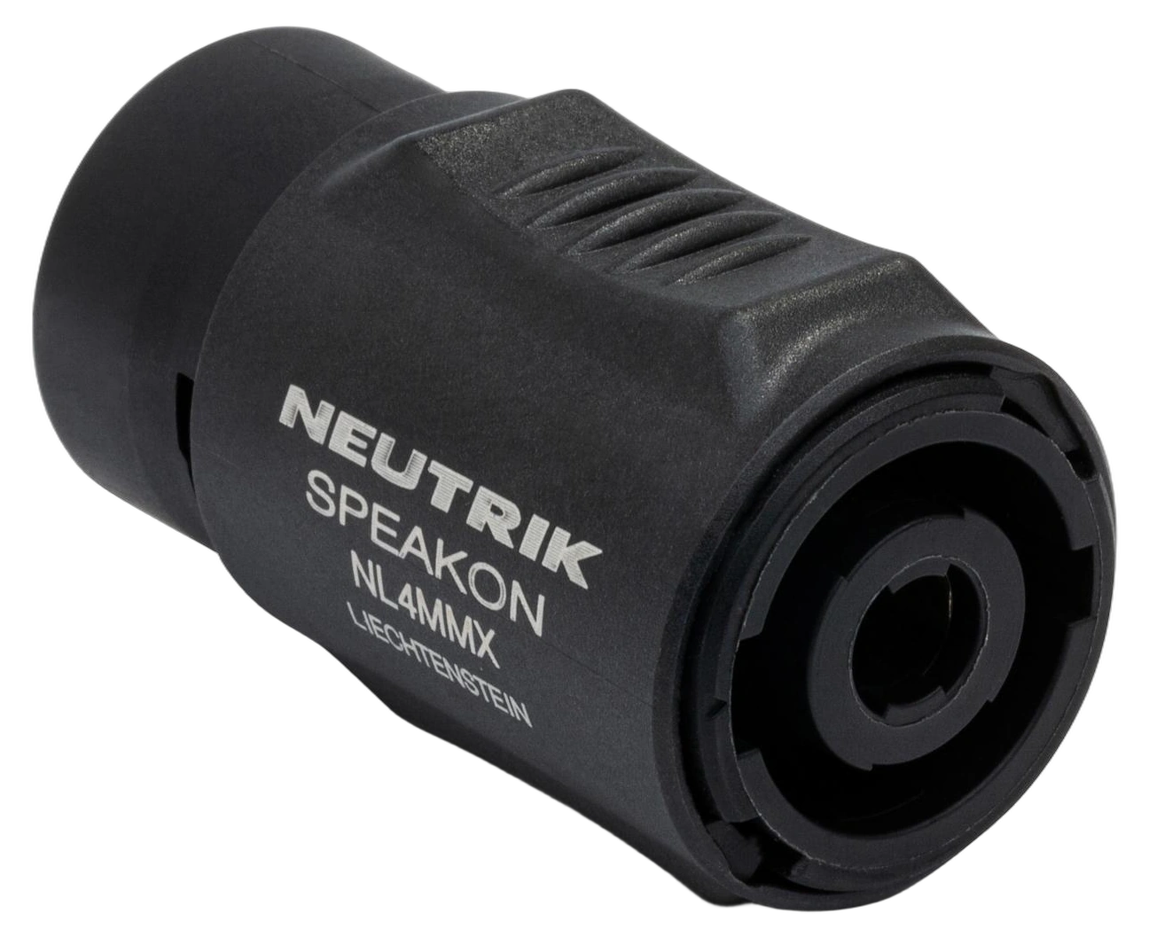 Hosa NL4MMX Neutrik speakON Speaker Coupler Connector Hosa NL4MMX Neutrik speakON to speakON speaker coupler connector front view