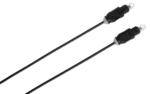 Hosa OPT-130 30-foot fiber optic Toslink cable connector detail showing optical interface